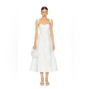 Clea Emilia Dress in Cloud Jacquard